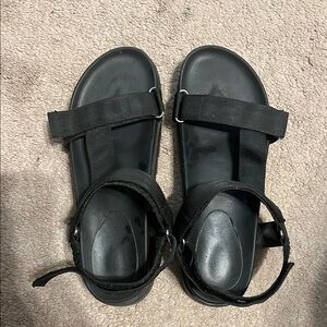 Black Strappy Sandals